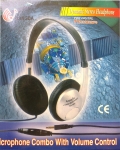 Динамични стерео-слушалки GD-198V ф30mm 32ohm с кабел 3,5м