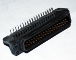 КУПЛУНГ D-SUB 37PIN МЪЖКИ ЗА PCB ПОД ЪГЪЛ (ПЛАТКОВ МОНТАЖ) пластмасов