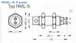 RML-5 Festo Пневматичен микро отражателен датчик за близост – Sn 5.5мм