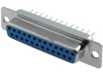КУПЛУНГ D-SUB 25 PIN ЖЕНСКИ за PCB (платков монтаж) DB25BF