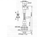 Диод  ДЧ261-250-9-1 – 900V/250 A