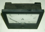 Щитови, панелни аналогови амперметри М381 0-50A AC 120х120х60мм