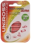 Акумулаторни батерии UNIROSS HYBRIO R03 AAA 1.2V 800mAh NiMH 4бр.