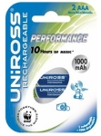 Акумулаторни батерии UNIROSS R03 AAA 1.2V 1000mAh NiMH 2бр.