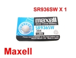 Батерия сребърна SR936 SW 194/394/AG9/SR45 1.55V MAXELL