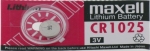 Бутонна батерия литиева CR1025 3V MAXELL