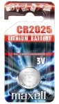 Бутонна батерия литиева CR2025 3V MAXELL