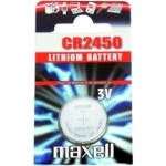Бутонна батерия литиева CR2450 3V MAXELL
