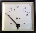 Честотомер 45 - 55 Hz, аналогов панелен 120x120mm