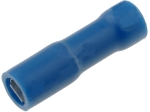 ST-011/B плосък кабелен накрайник за кримване, 2,8mm, 0,8mm, женски, 1,5-2,5mm2, изолиран, син