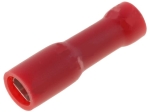 ST-011/R плосък кабелен накрайник за кримване, 2,8mm, 0,8mm, женски,  0,5-1mm2, изолиран, червен
