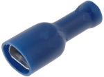 ST-013/B плосък кабелен накрайник за кримване, 4,8mm, 0,8mm, женски, 1,5-2,5mm2, изолиран, син