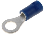 ST-082/B Кабелна обувка за кримпване, M5, ф5,3mm, 1,5-2,5mm2, изолирана, синя