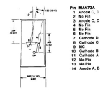 СВЕТОДИОДНА ИНДИКАЦИЯ MAN73A (1 +/-)