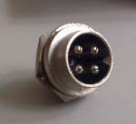 Кръгъл мъжки съединител 4pin C091A