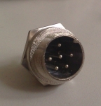 Кръгъл мъжки съединител 6pin C091 A