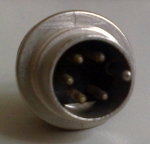 Кръгъл мъжки съединител 5pin C091