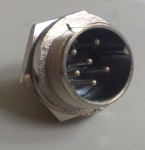 Кръгъл мъжки съединител 6pin C091
