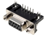 DHP8-09F D-Sub съединител гнездо/женски, ъглови, стандарт 7,2 mm PIN9