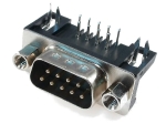 DHP8-09M съединител D-Sub гнездо,мъжки, ъглови,  стандарт 7,2 mm PIN9