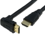 HDMI-558-02.5 Кабел HDMI 1.3, HDMI щепсел, HDMI ъглов щепсел 90°
