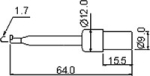 R8-H16E-R Измервателна щипка, кука, 3A 60V DC, червен, Изолация ABS