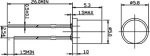 СВЕТОДИОД OSPW53E1A-MN 5mm, бял, 1560-3000 mcd, 140°