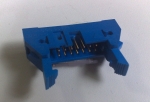 IDC Съединител DIN41612,тип В, мъжки, прав, 14PIN, 2.54mm, със заключващ лост