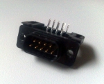 Съединител D-Sub, гнездо, мъжки, ъглови, 9PIN за PCB