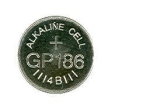 Бутонна микроалкална батерия GP186/301/386/AG12/LR43 1.5V 1бр.