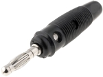 Банан щекер мъжки, BC-025/B черен, 4 mm, 10A, 60VDC