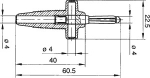 Банан щекер мъжки, BUELA300KBL син 4 mm, 30A, 60VDC