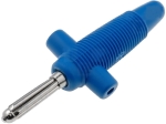 Банан щекер мъжки, BUELA300KBL син 4 mm, 30A, 60VDC