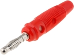 Банан щекер мъжки, BC-025/R червен, 4 mm, 10A, 60VDC