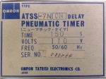 Omron ATSS-7 ON Delay Timer 0-150s 110V