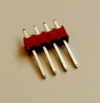 ЩИФТОВА РЕЙКА, 4 PIN ЕДНОРЕДОВ МЪЖКИ СЪЕДИНИТЕЛ ПРАВ 2.54MM