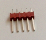 ЩИФТОВА РЕЙКА, 5 PIN ЕДНОРЕДОВ МЪЖКИ СЪЕДИНИТЕЛ ПРАВ 2.54MM
