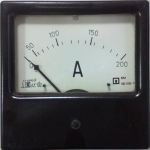 Амперметър AC 0-200А 1E52 144/144mm