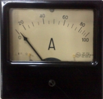 Амперметър AC 0-100А 1E52 144/144mm