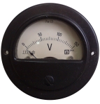 Волтметър 0-150V DC /3М31 аналогов панелен ф65мм