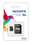 micro SD Card (SDHC) 16GB class 10 с SD адаптер ADATA