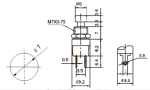 Бутон PBS-10B изкл-(вкл) НО червен