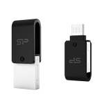 USB OTG 2.0 Flash drive (Флаш-памет) 16GB Silicon Power Mobile X21 Black