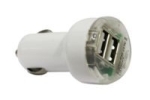 Адаптор вх. 12V - 24V изх. 5V 2.1-1A / запалка на кола към 2хUSB