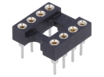 Цангов цокъл за ИС 8pin 7.62mm RM2.54mm