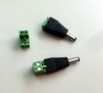 Захранваща букса мъжка 5.5/2.5mm с ъглова клема