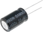 22uF 450V 105°C Кондензатор електролитен ф12.5x20mm, растер 5mm SAMXON KM 22/450V