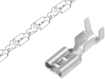 ST-003/05-20T Кабелен накрайник плосък 4.8mm, 0.5mm, женски, 0.5-2кв.мм., неизолиран, месинг
