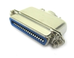 КУПЛУНГ CENTRONICS 36PIN-ЖЕНСКИ, С МЕТАЛЕН КОРПУС