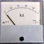 Амперметър 0-1kA DC, МР96 аналогов панелен 96x96mm